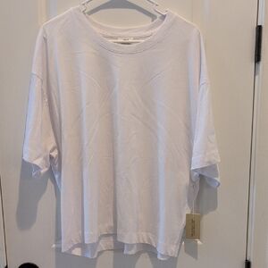 Women's Boxy Short Sleeve Crewneck Tee in White